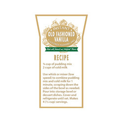 Old Fashioned Vanilla Flavored Instant Pudding Mix 15lb